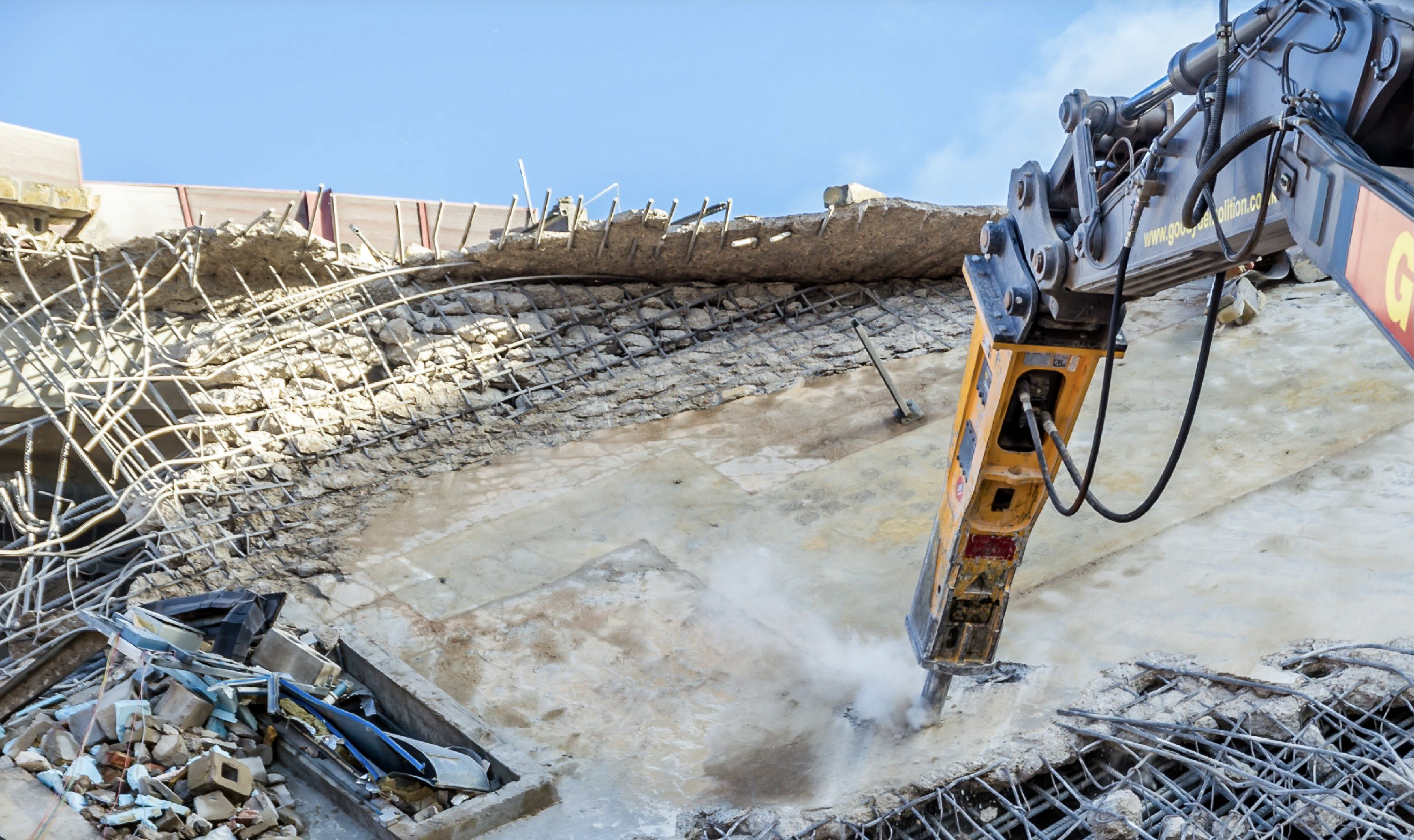 Indeco Hydraulikhammer im einsatz 