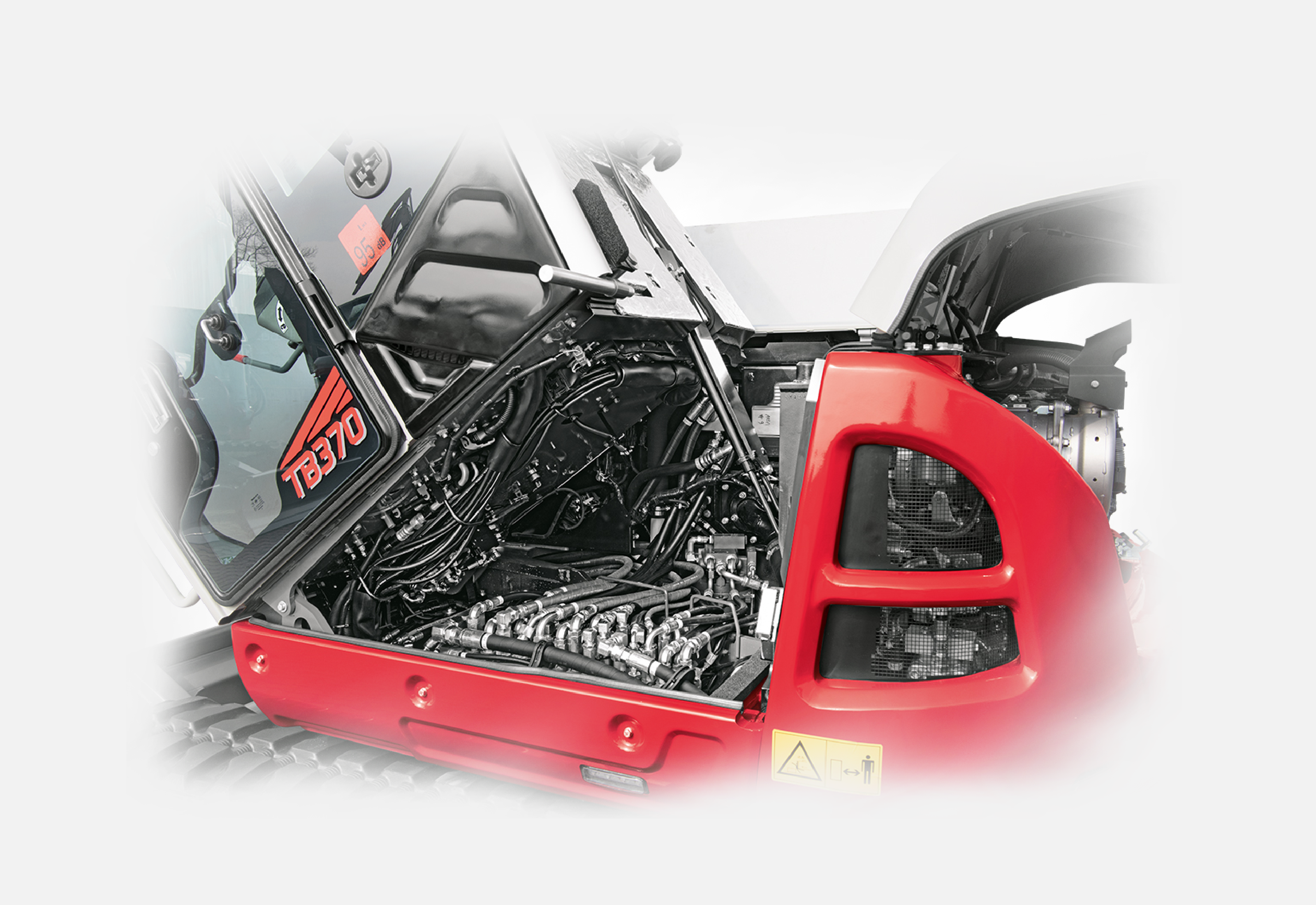 Takeuchi TB370 Bagger mit gekippter Kabine